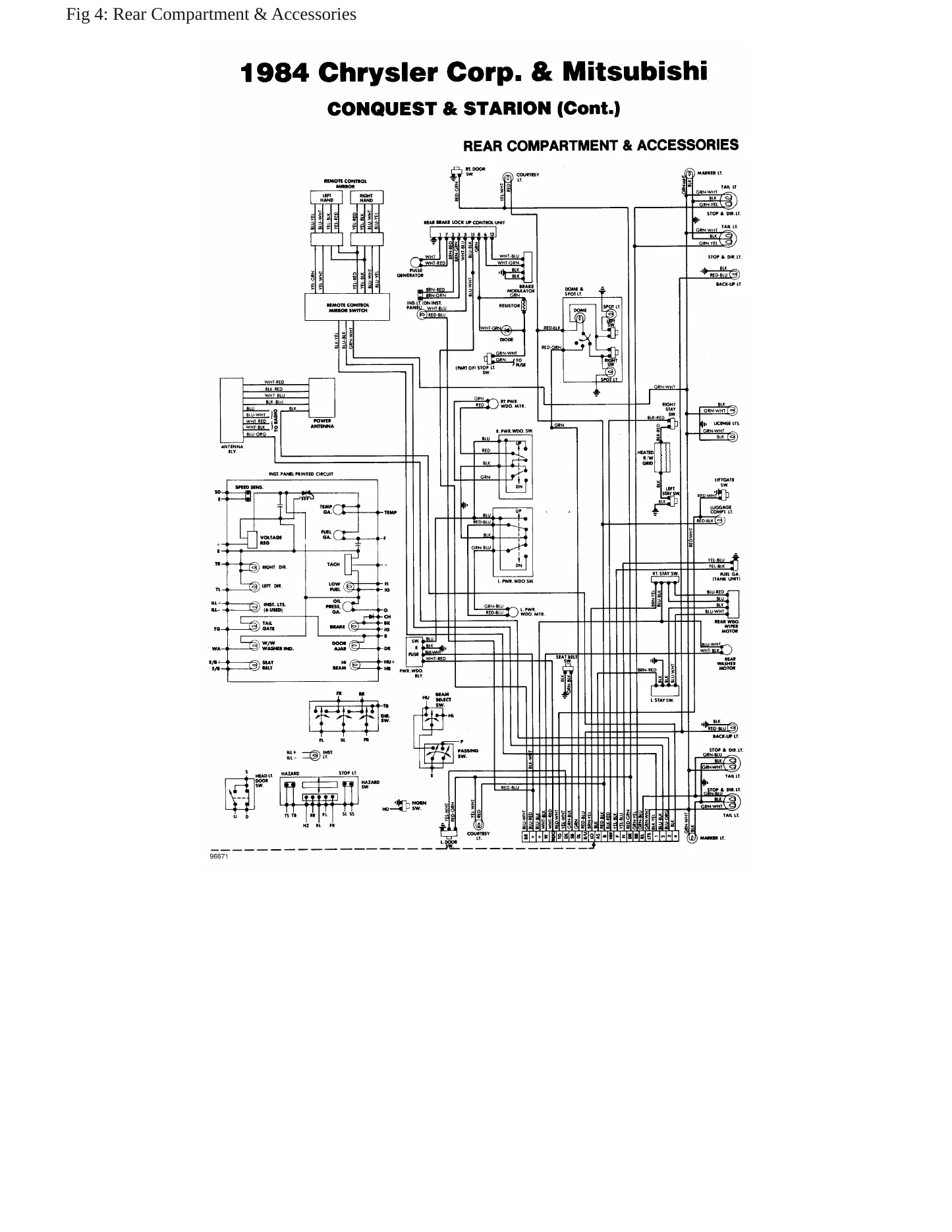 1984 Mitsubishi Starion Service and Repair Manual preview page 7
