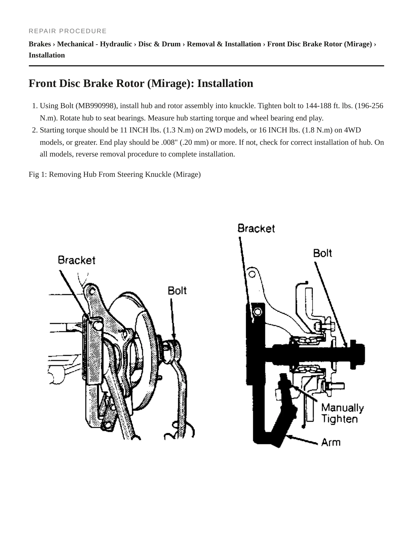1989 Mitsubishi Sigma Service and Repair Manual preview page 3