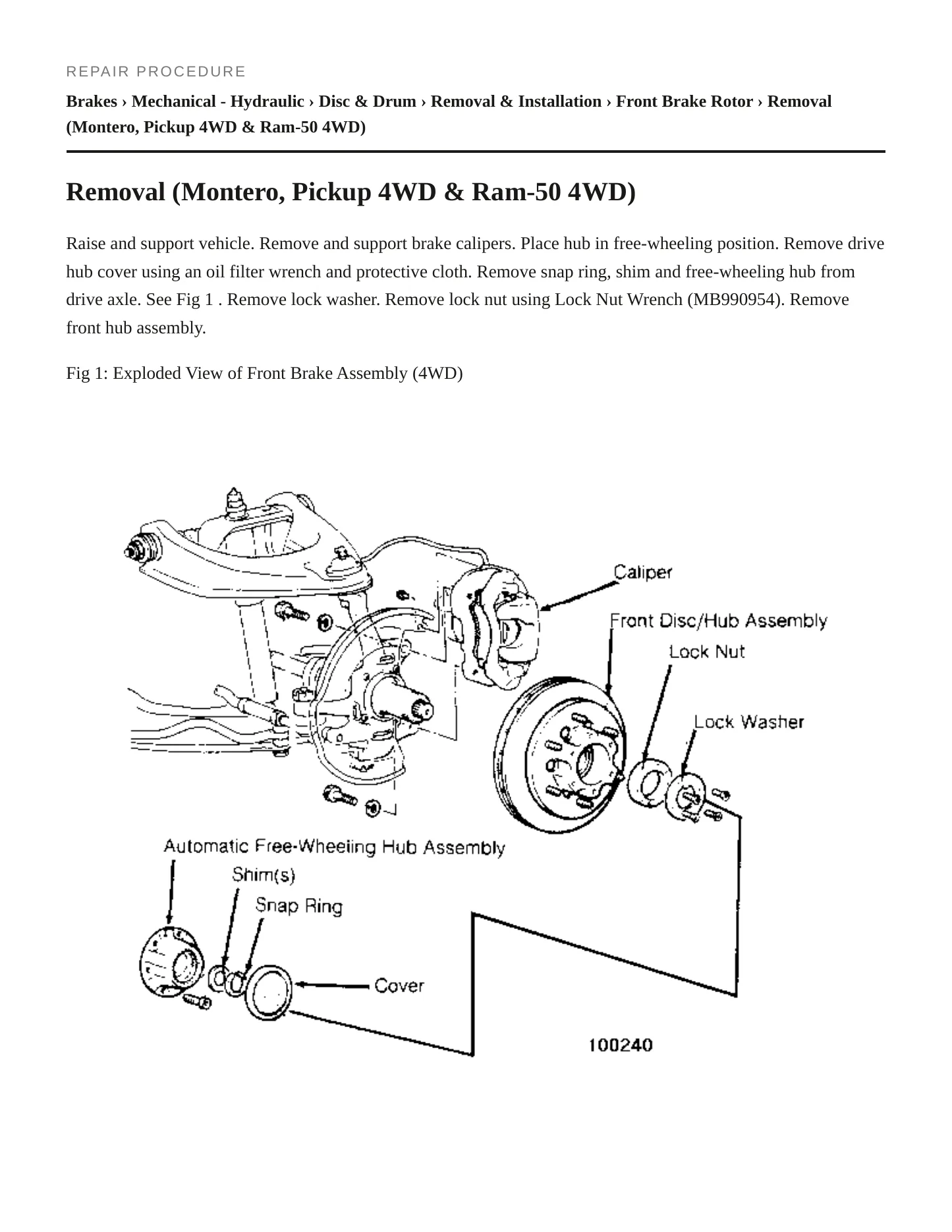 1991 Mitsubishi Montero Service and Repair Manual preview page 3