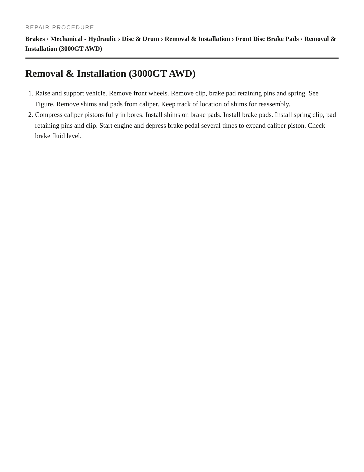 1998 Mitsubishi Montero Service and Repair Manual preview page 4