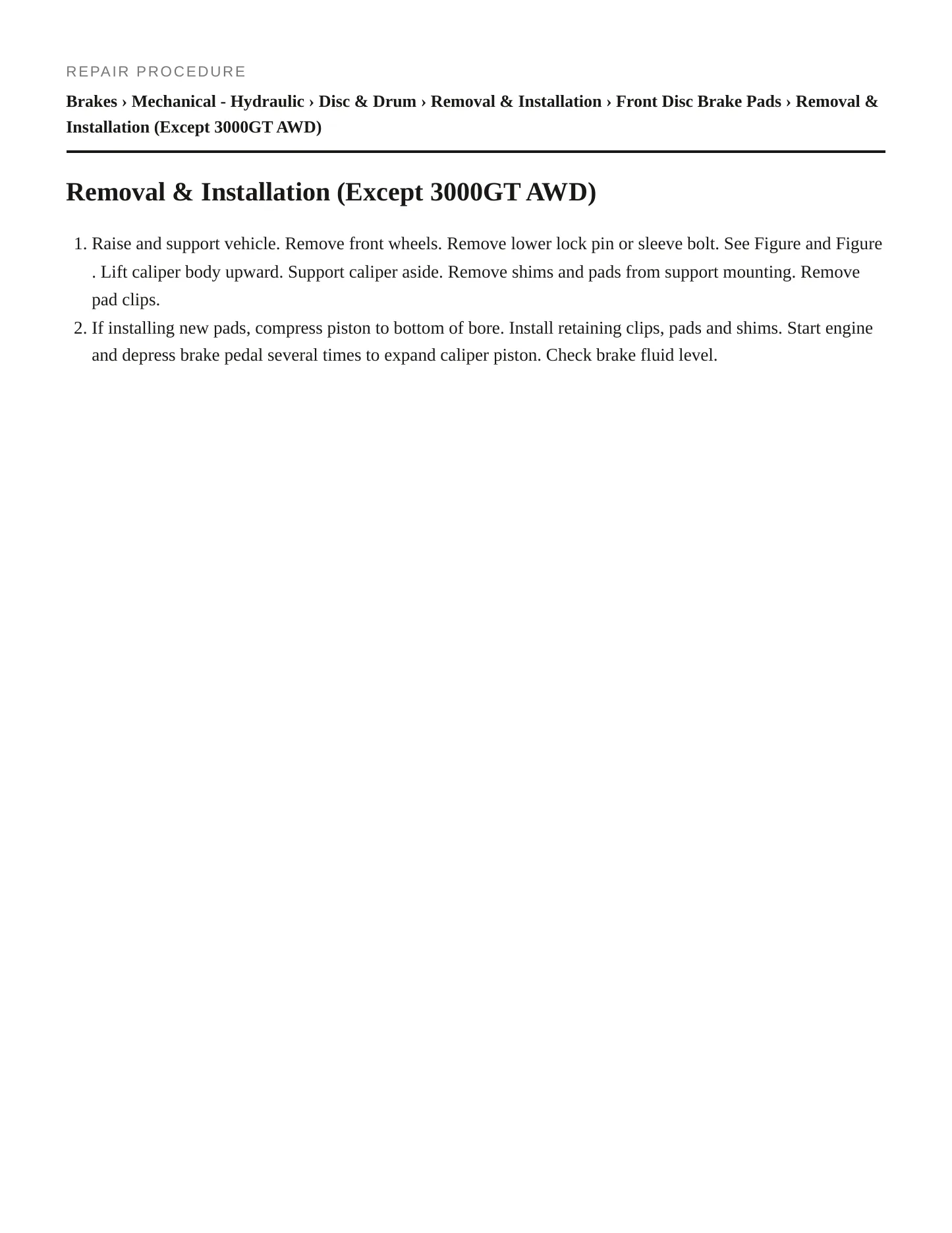 1999 Mitsubishi Galant Service and Repair Manual preview page 5