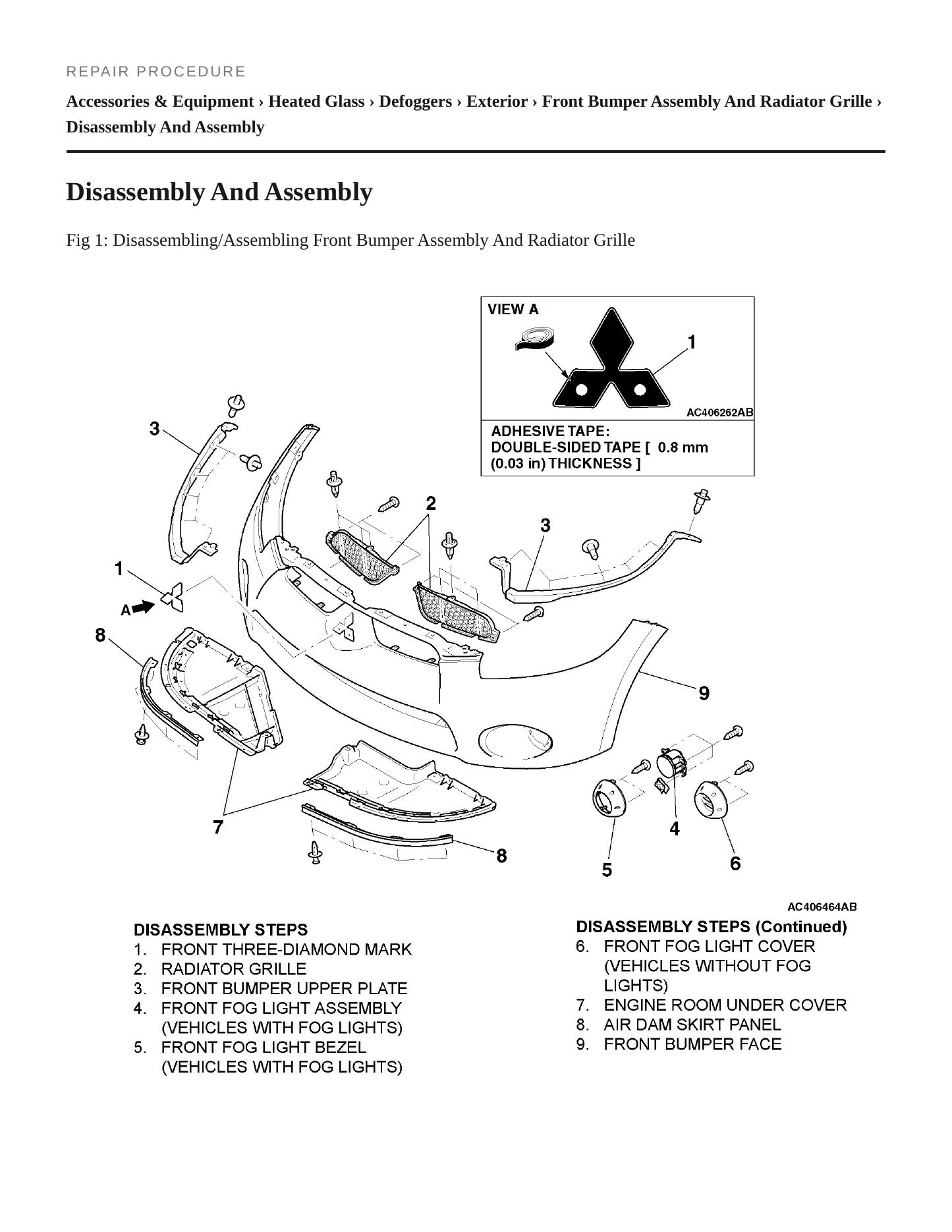 2006 Mitsubishi Eclipse Service and Repair Manual preview page 6