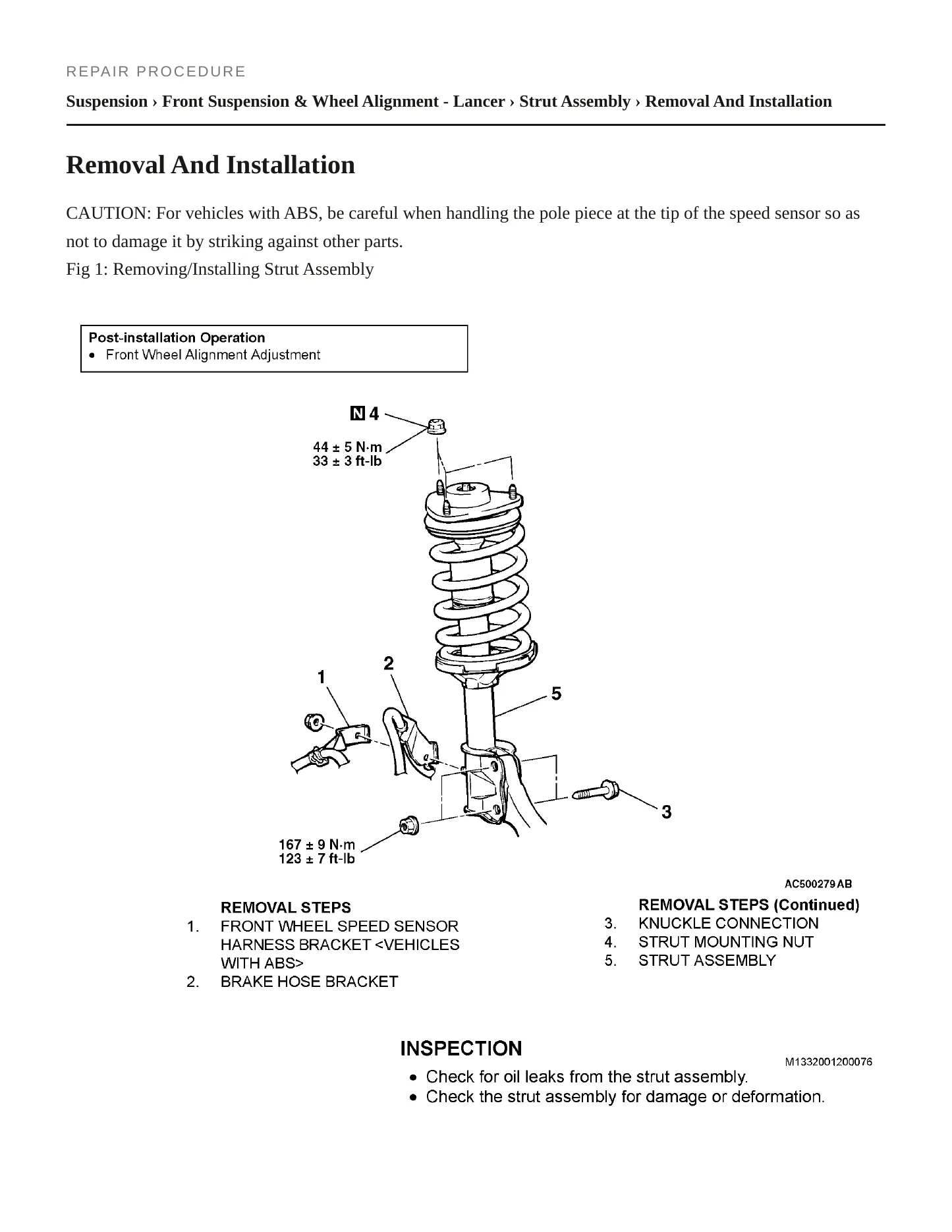 2007 Mitsubishi Lancer Service and Repair Manual preview page 4