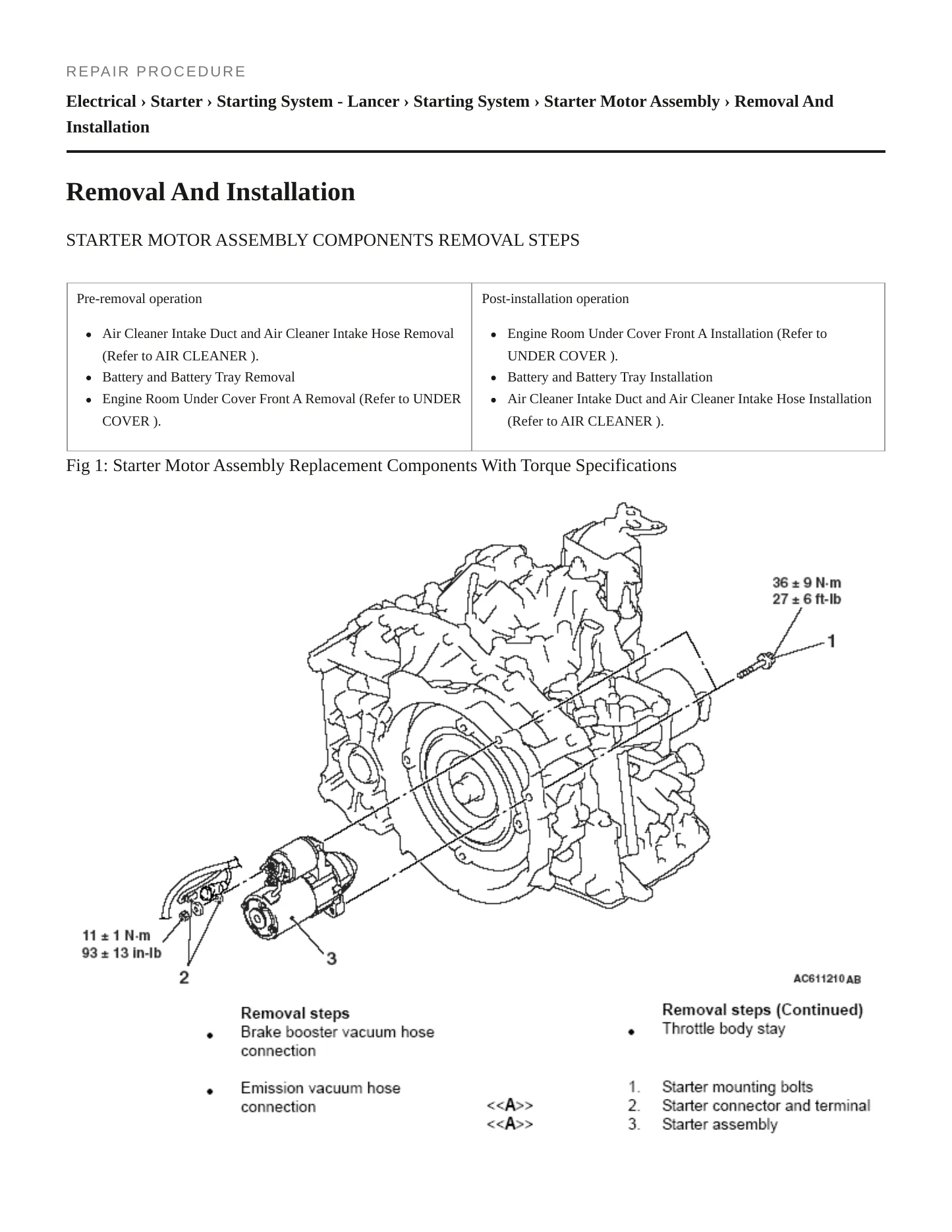 2008 Mitsubishi Lancer Service and Repair Manual preview page 4
