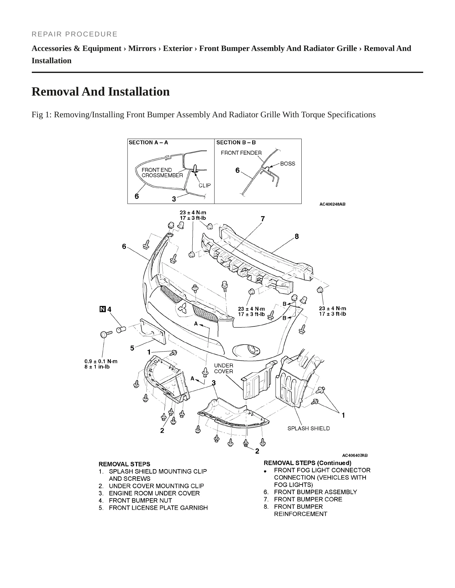 2009 Mitsubishi Eclipse Service and Repair Manual preview page 5