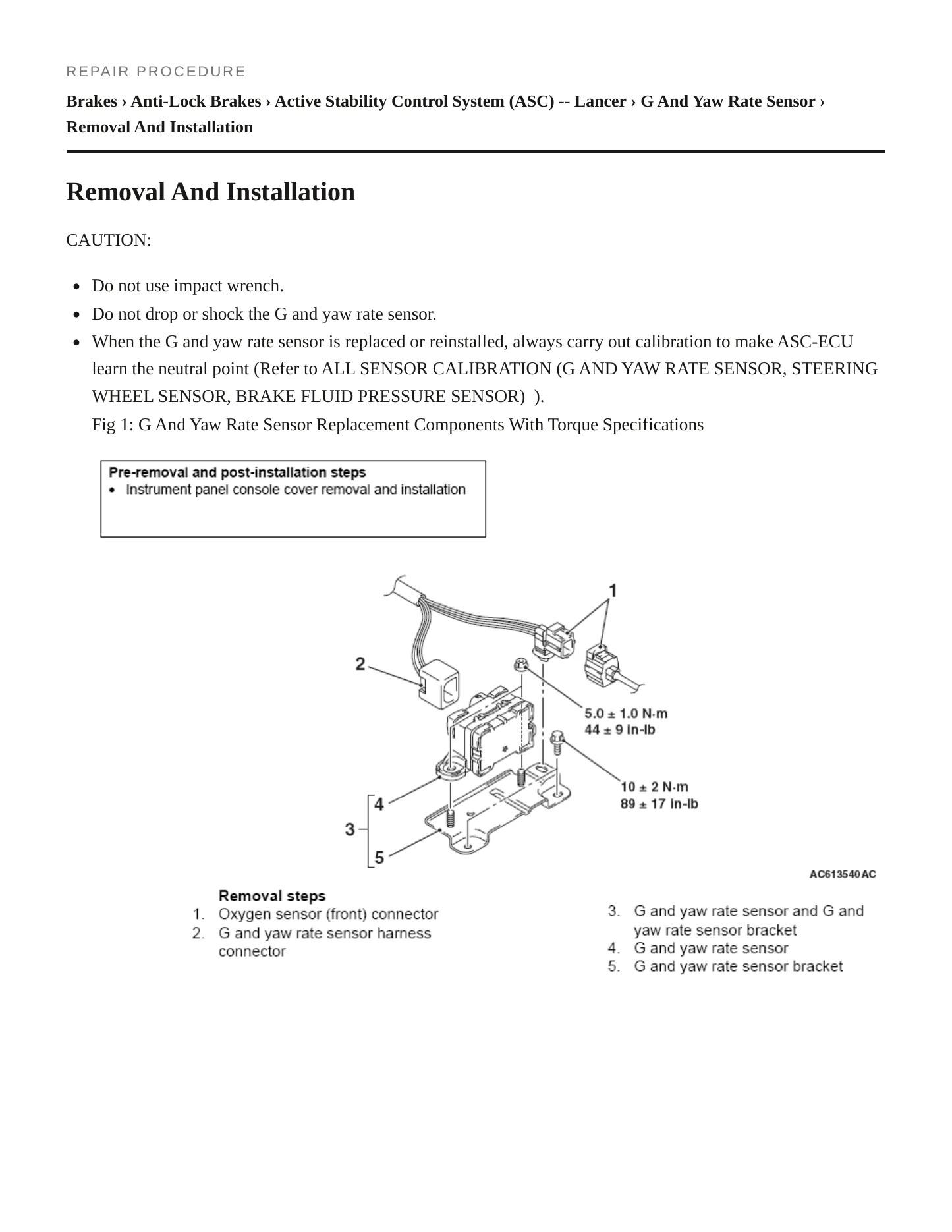 2010 Mitsubishi Lancer Service and Repair Manual preview page 6