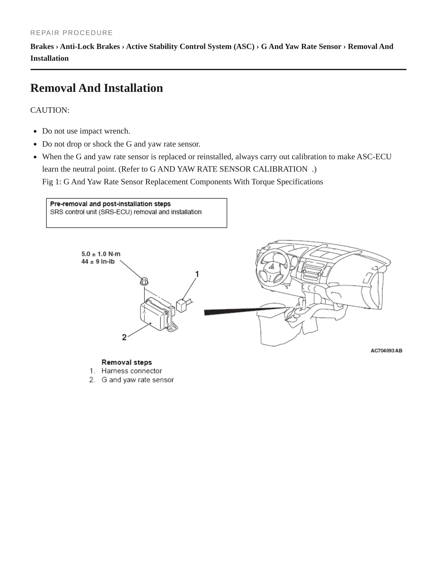 2010 Mitsubishi Outlander Service and Repair Manual preview page 5