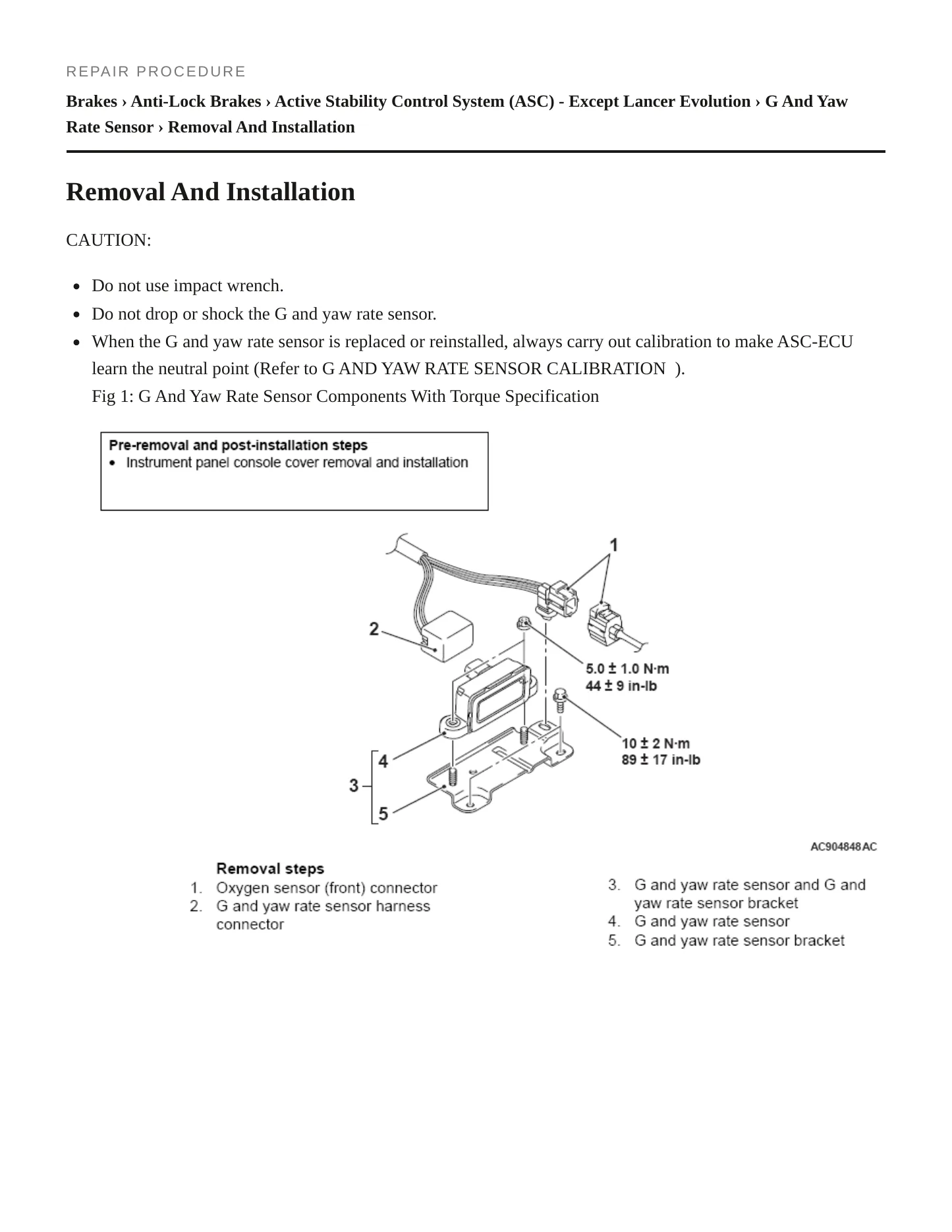 2011 Mitsubishi Lancer Service and Repair Manual preview page 6