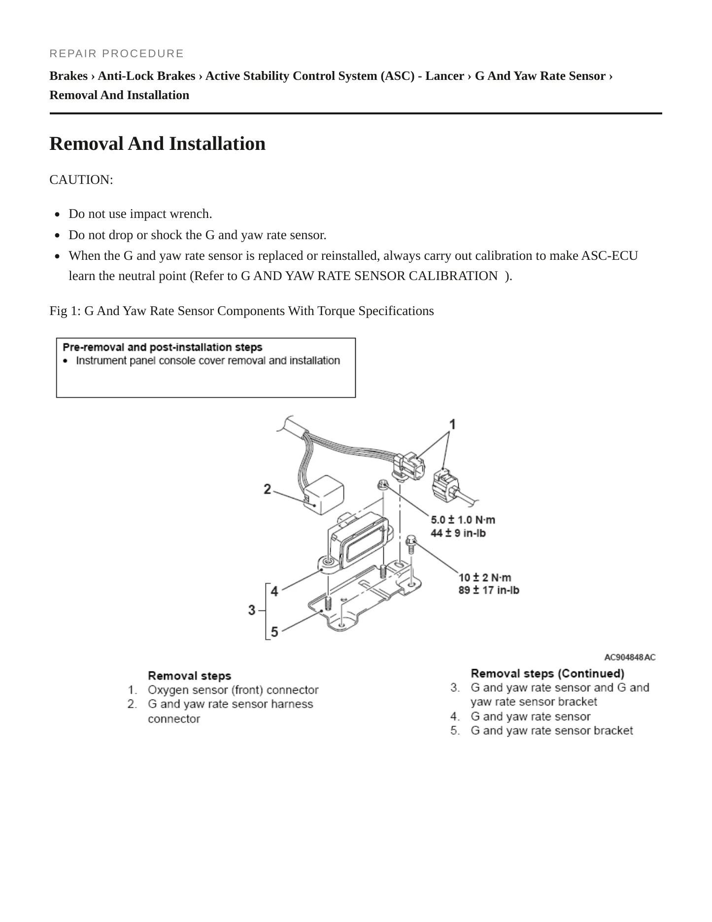 2012 Mitsubishi Lancer Service and Repair Manual preview page 6
