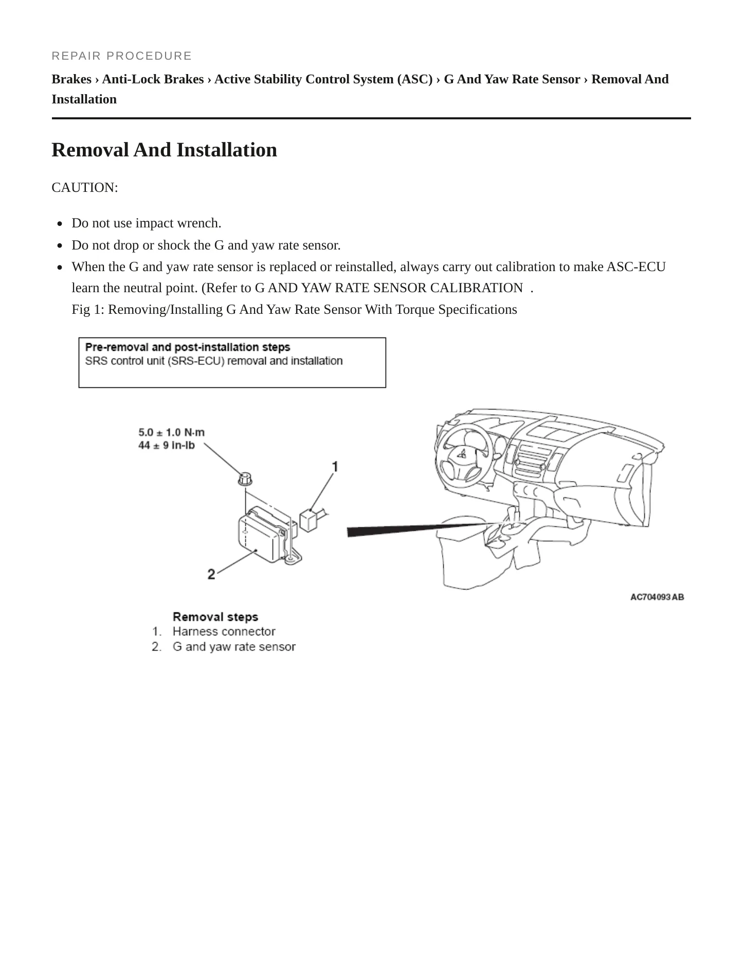 2012 Mitsubishi Outlander Service and Repair Manual preview page 6