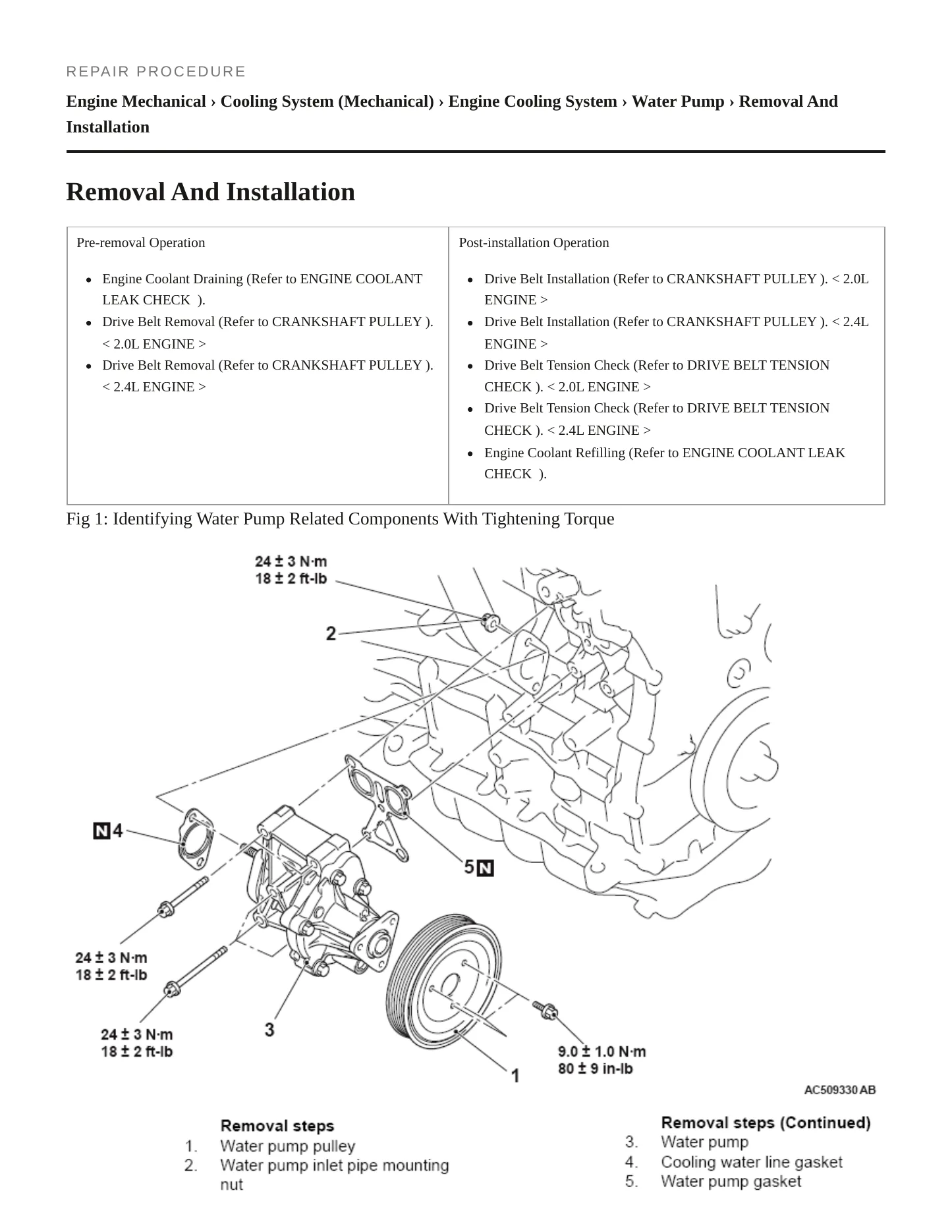 2017 Mitsubishi Outlander Sport Service and Repair Manual preview page 5