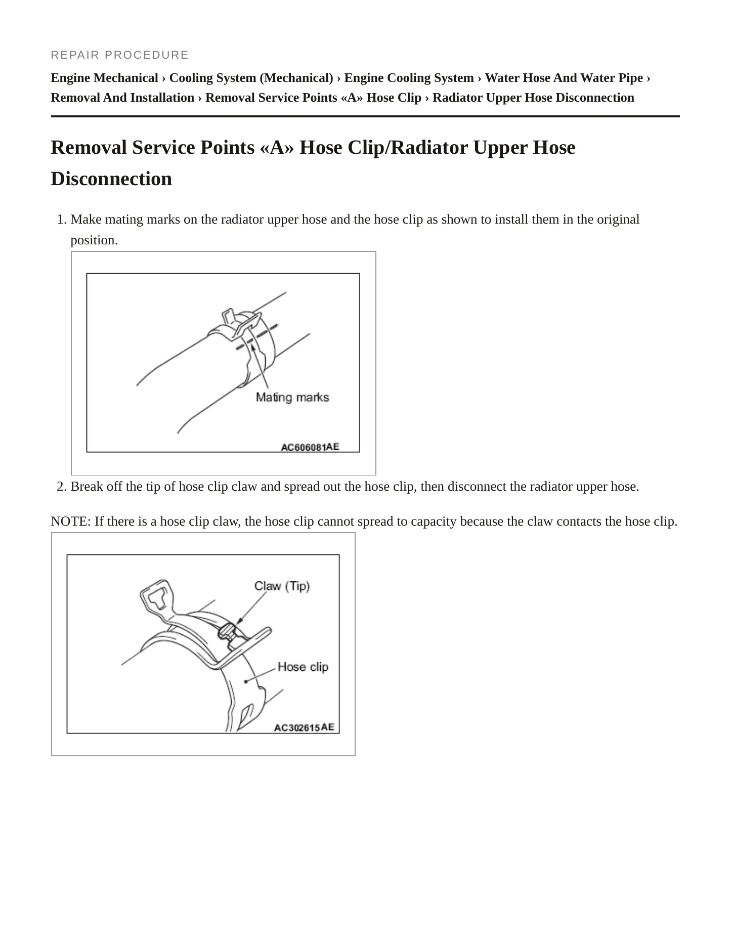 2021 Mitsubishi Outlander Service and Repair Manual preview page 5