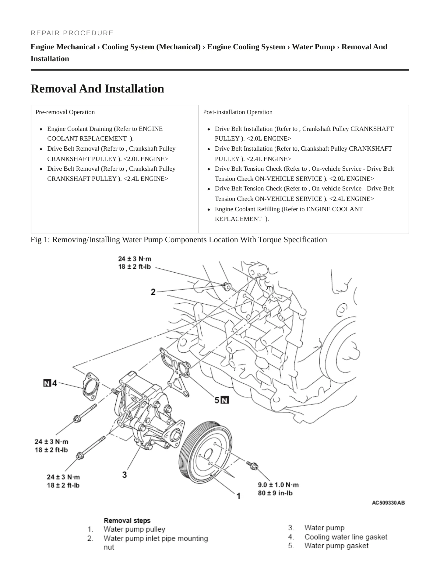 2022 Mitsubishi RVR Service and Repair Manual preview page 3