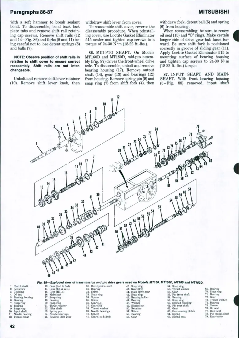 Mitsubishi MT Series Tractors Service & Repair Manual preview page 3