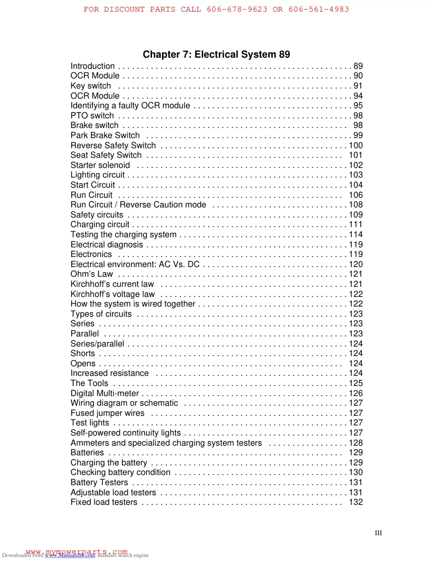 MTD 700 Series Riding Tractors Service & Repair Manual preview page 5