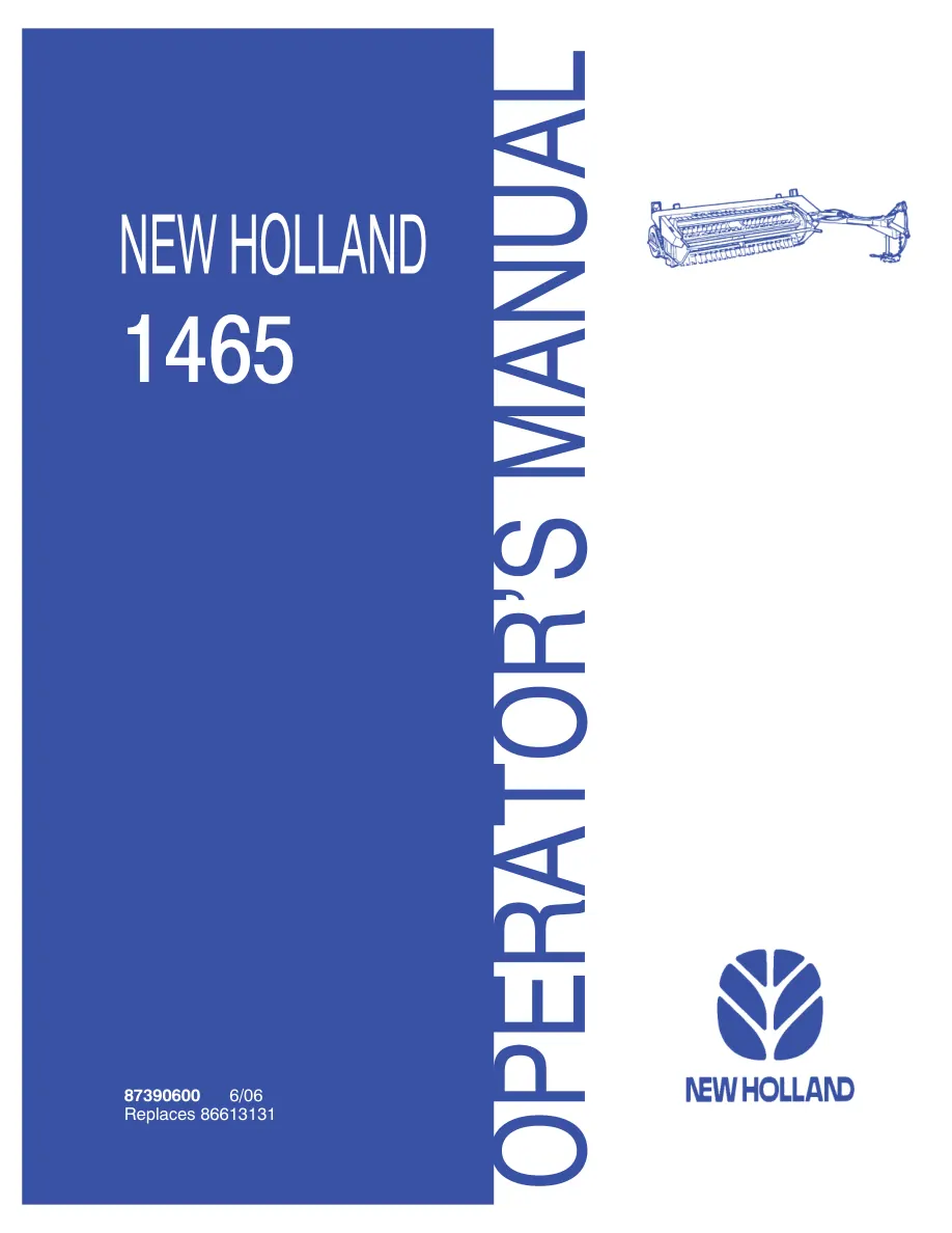 New Holland 1465 Combine Operator's Manual preview page 1