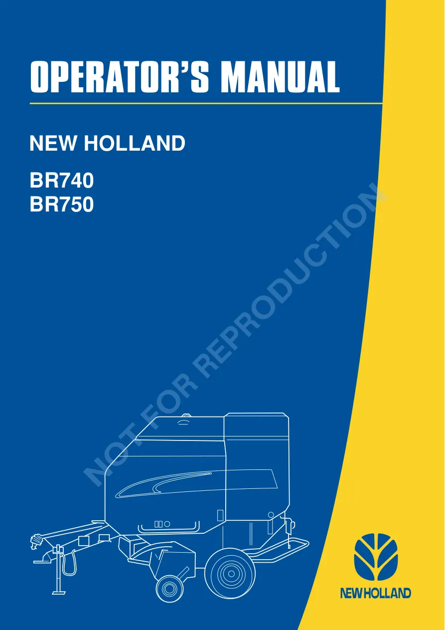New Holland 2004 BR740 BR750 BR770 BR780 Round Baler Operator's Manual preview page 1