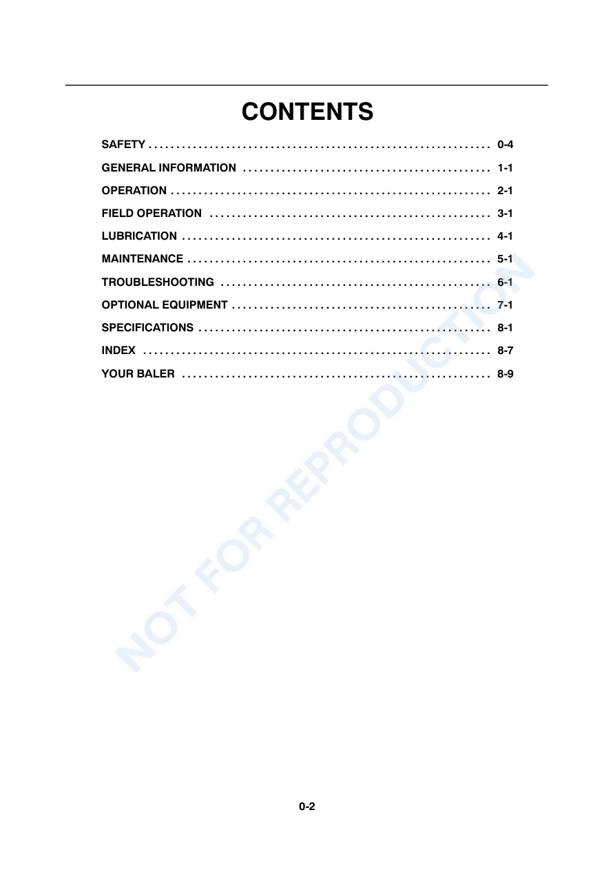 New Holland 2004 BR740 BR750 BR770 BR780 Round Baler Operator's Manual preview page 3