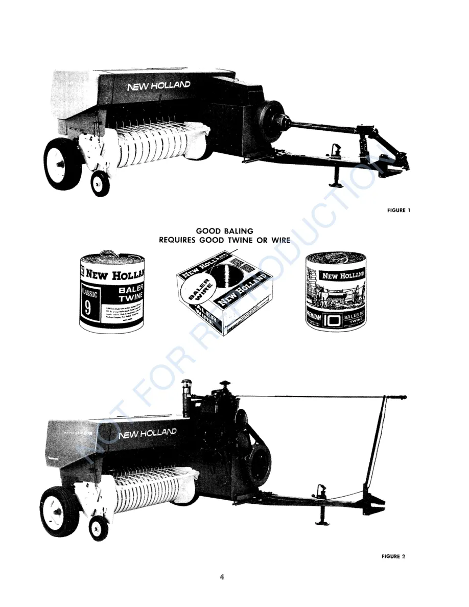 New Holland 276 Hayliner Baler Operator's Manual preview page 4