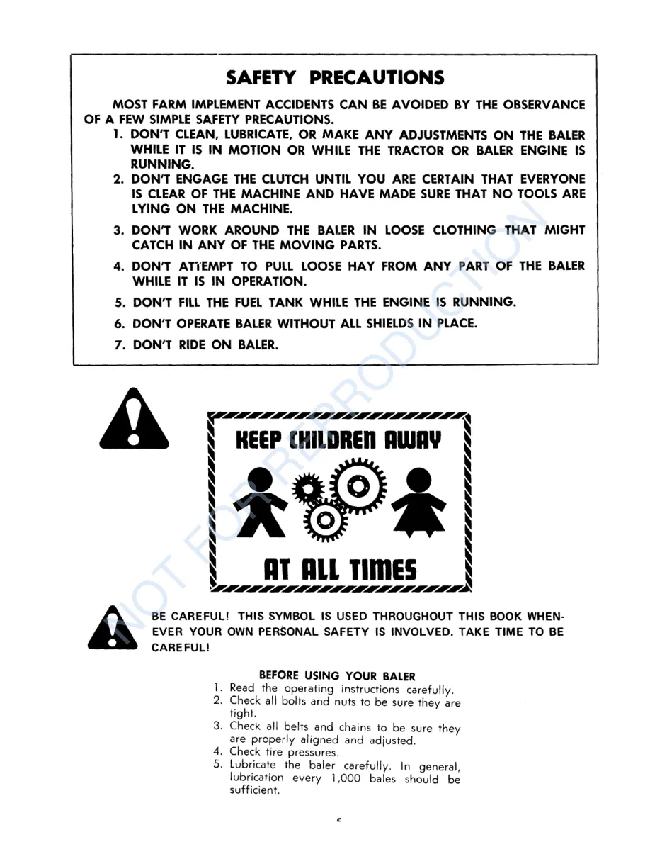 New Holland 277 Hayliner Baler Operator's Manual preview page 5