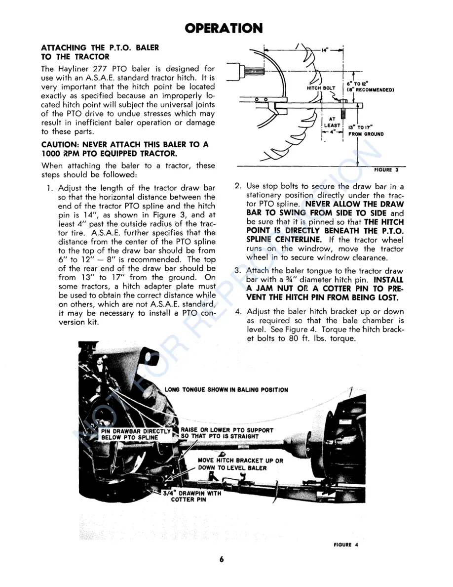 New Holland 277 Hayliner Baler Operator's Manual preview page 6