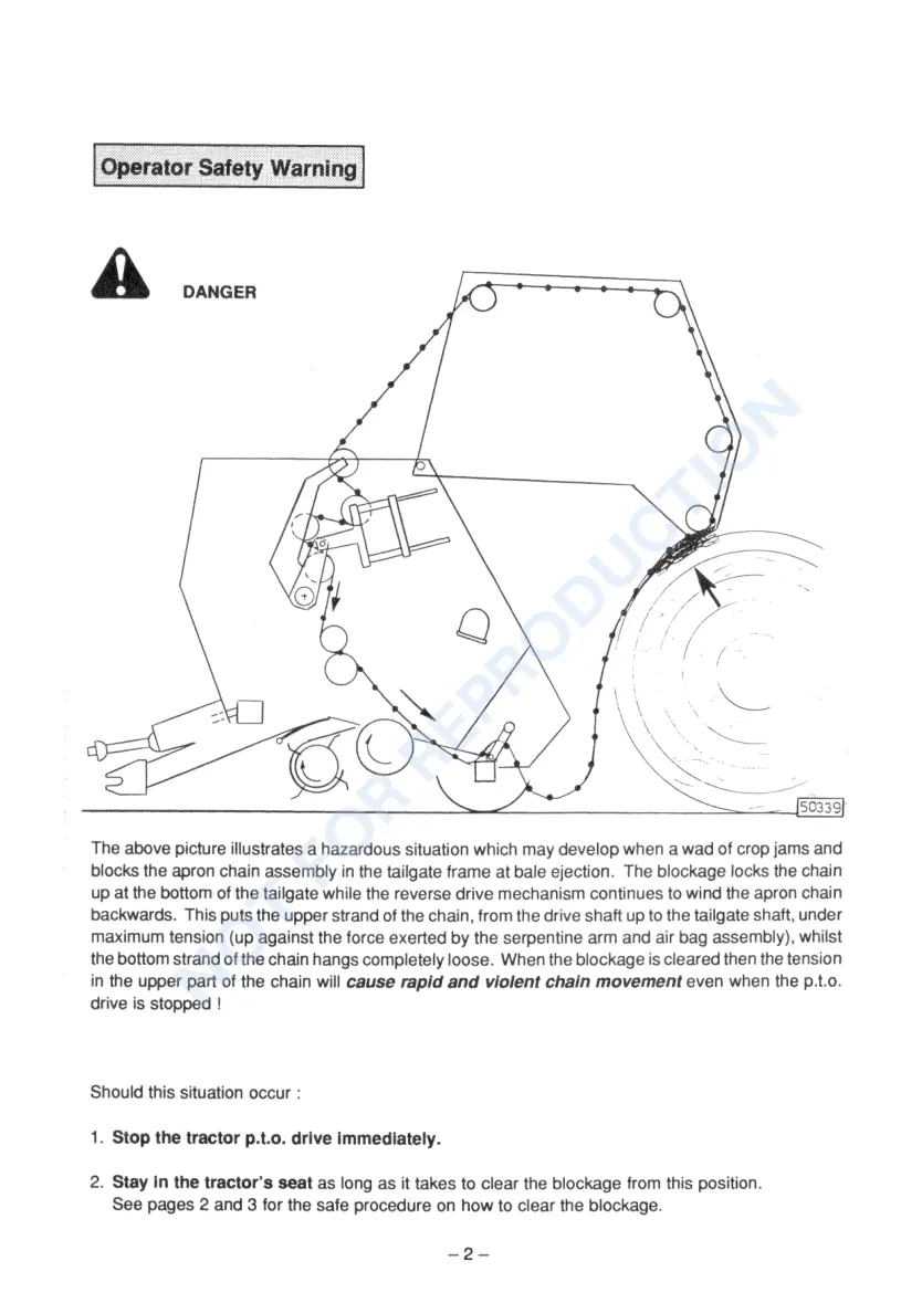 New Holland 835 Round Baler Operator's Manual preview page 4
