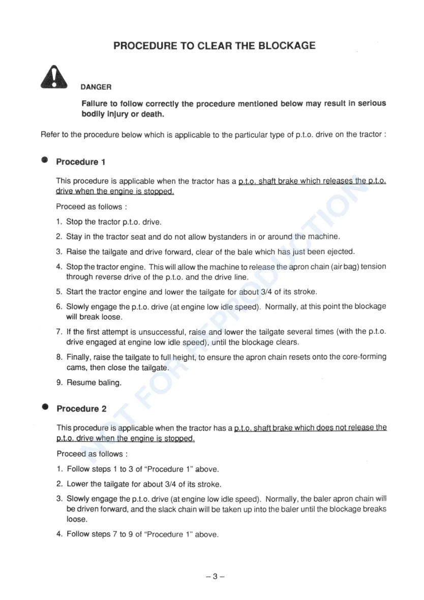 New Holland 835 Round Baler Operator's Manual preview page 5