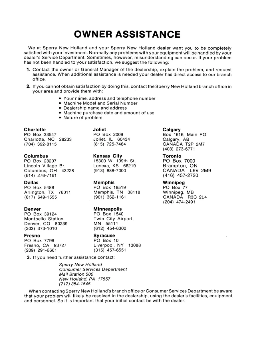 New Holland 845 Round Baler Operator's Manual preview page 4