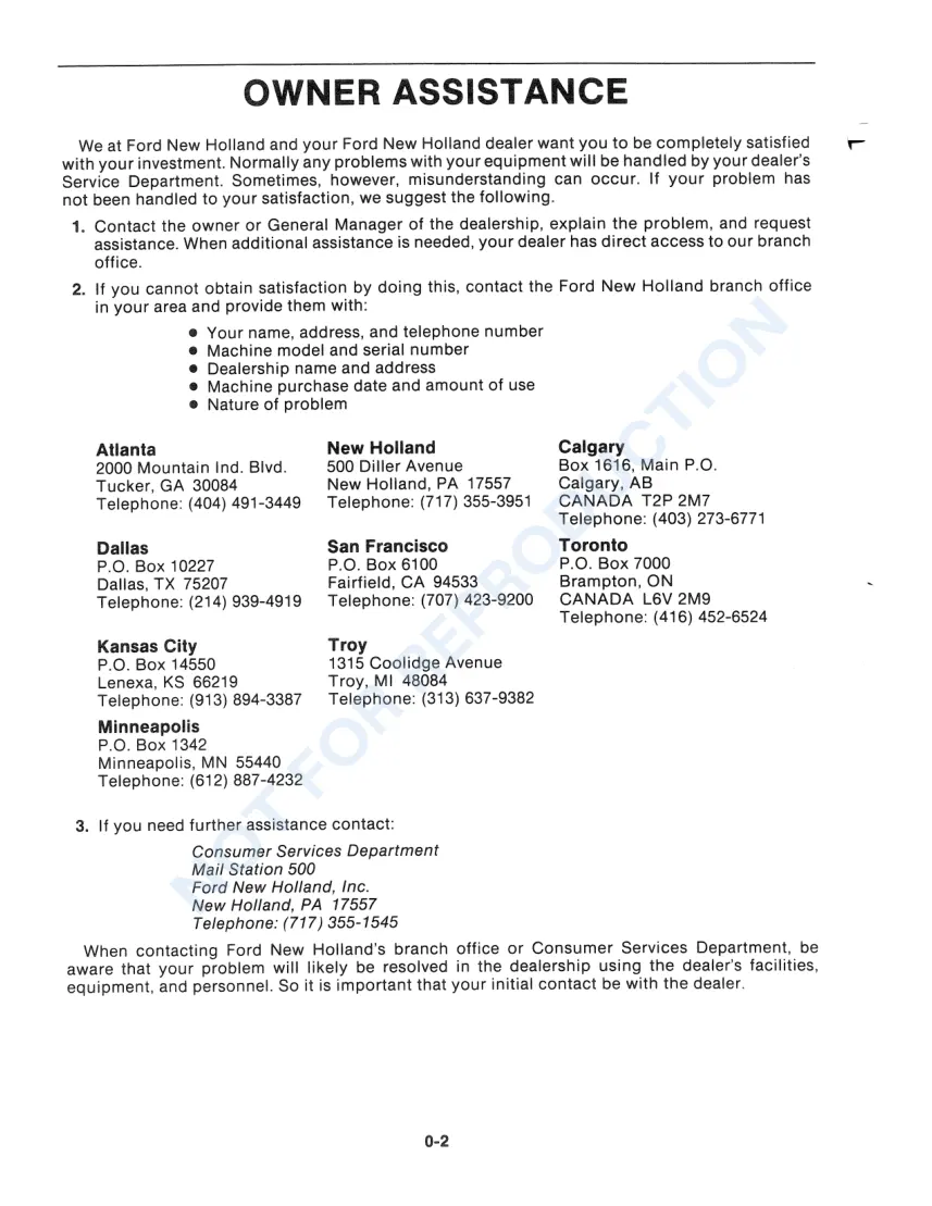 New Holland 855 Round Baler Operator's Manual preview page 4