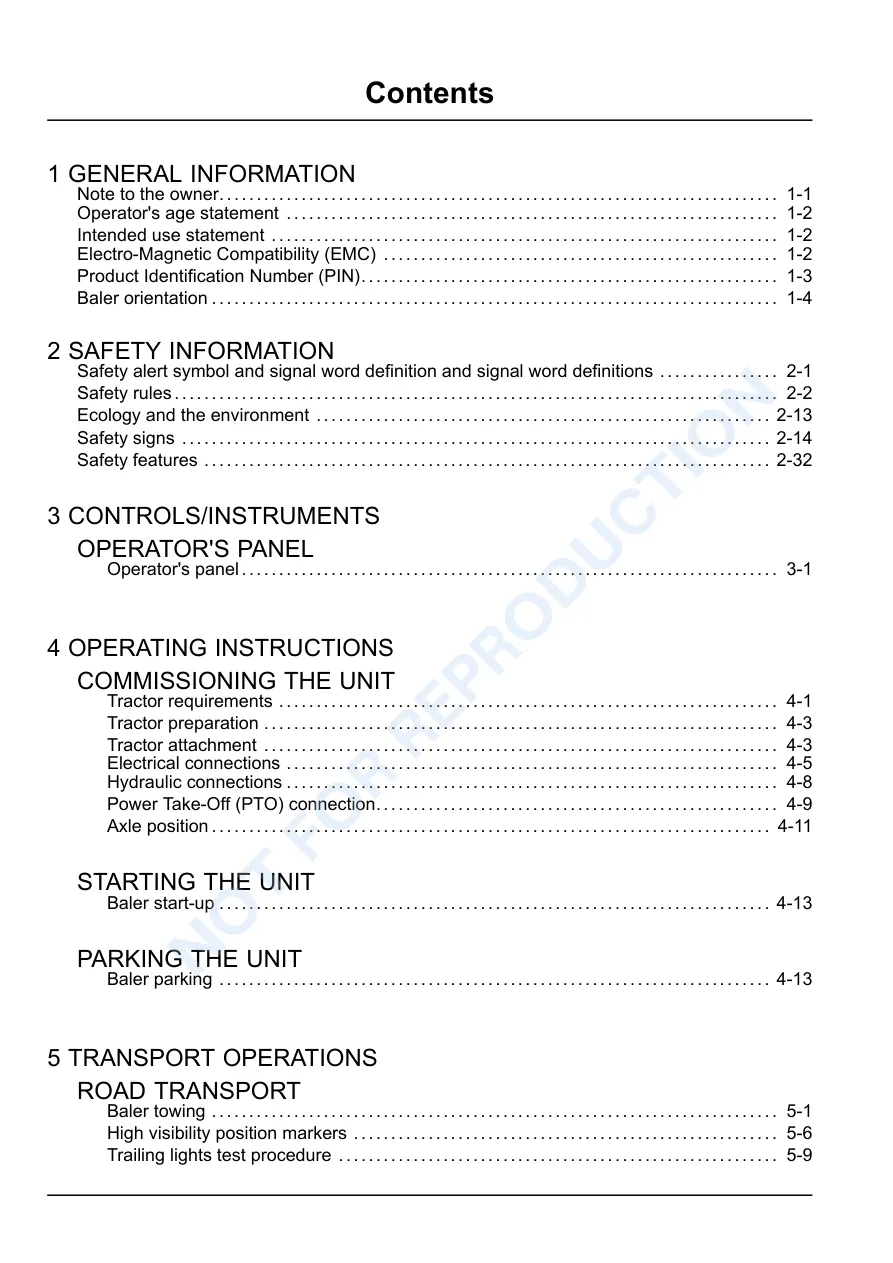 New Holland BR7060 BR7070 BR7080 BR7090 Round Baler Operator's Manual preview page 2