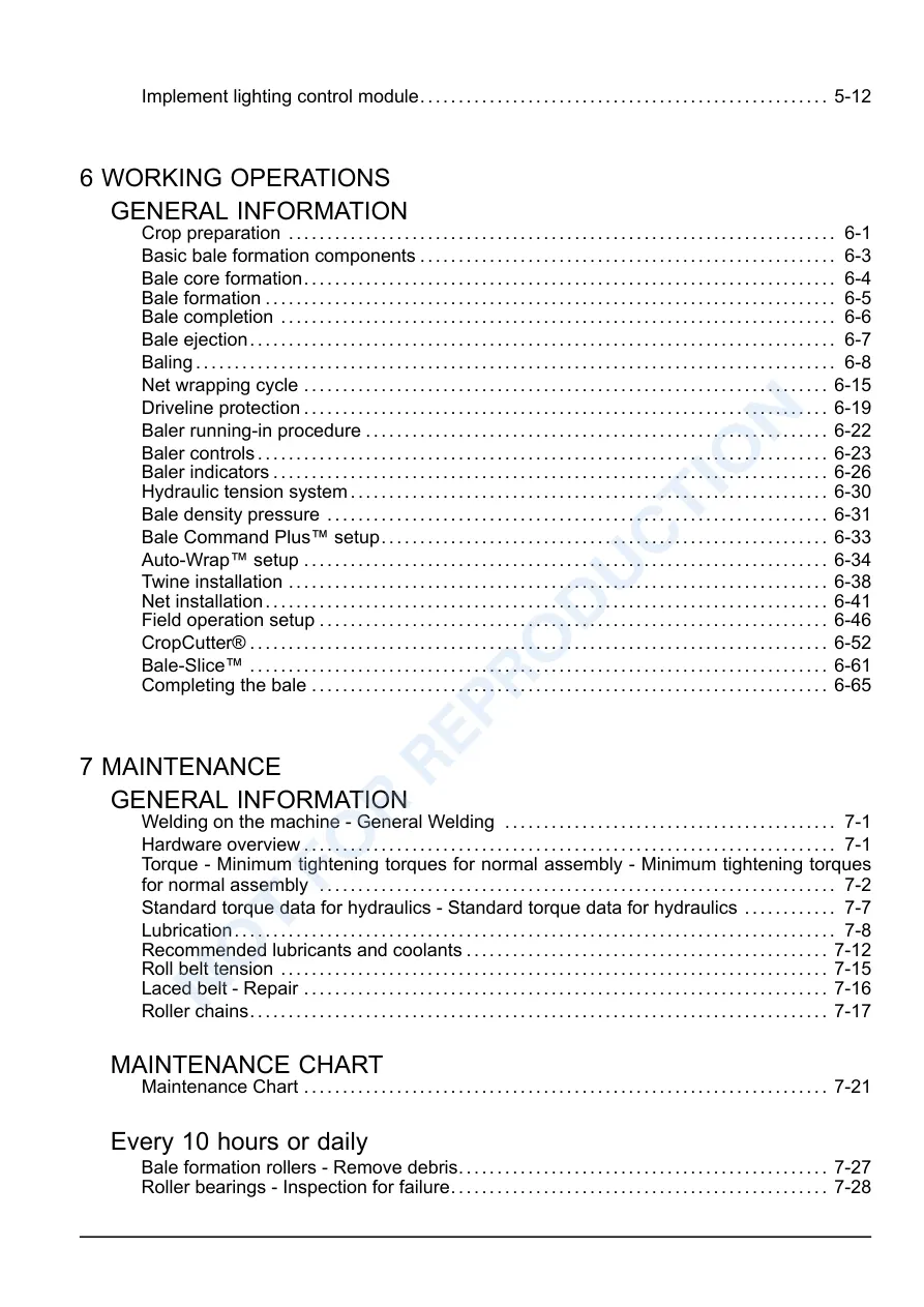 New Holland BR7060 BR7070 BR7080 BR7090 Round Baler Operator's Manual preview page 3
