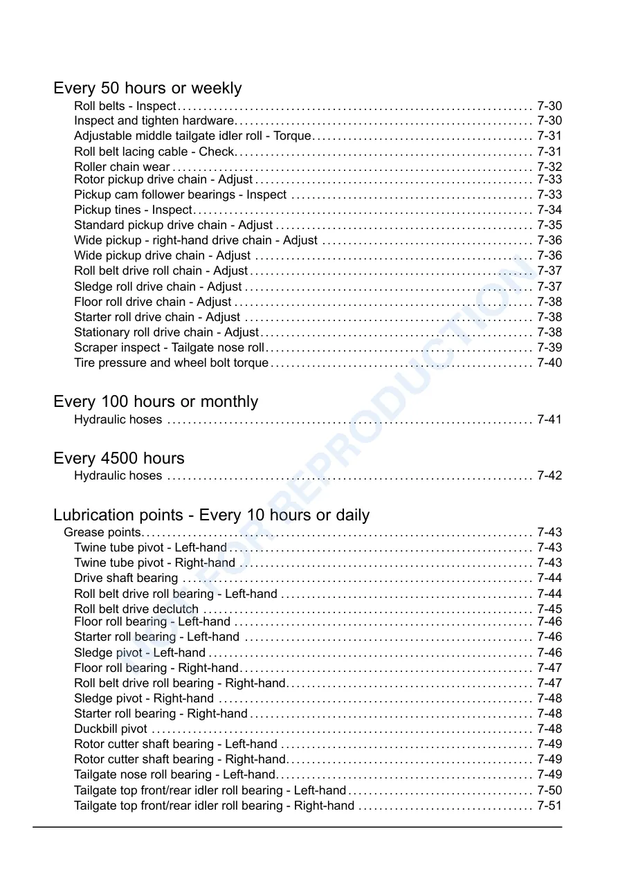 New Holland BR7060 BR7070 BR7080 BR7090 Round Baler Operator's Manual preview page 4