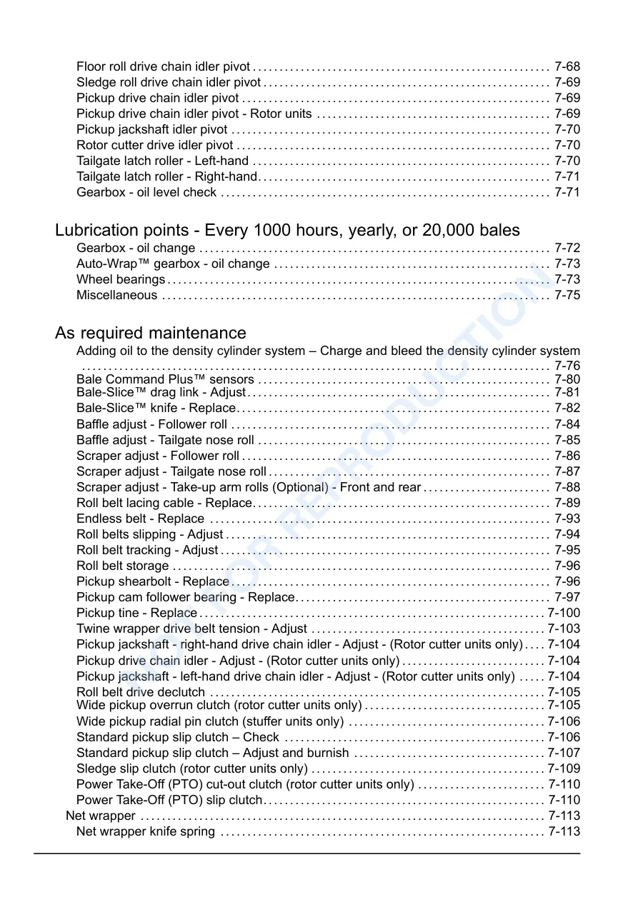 New Holland BR7060 BR7070 BR7080 BR7090 Round Baler Operator's Manual preview page 6