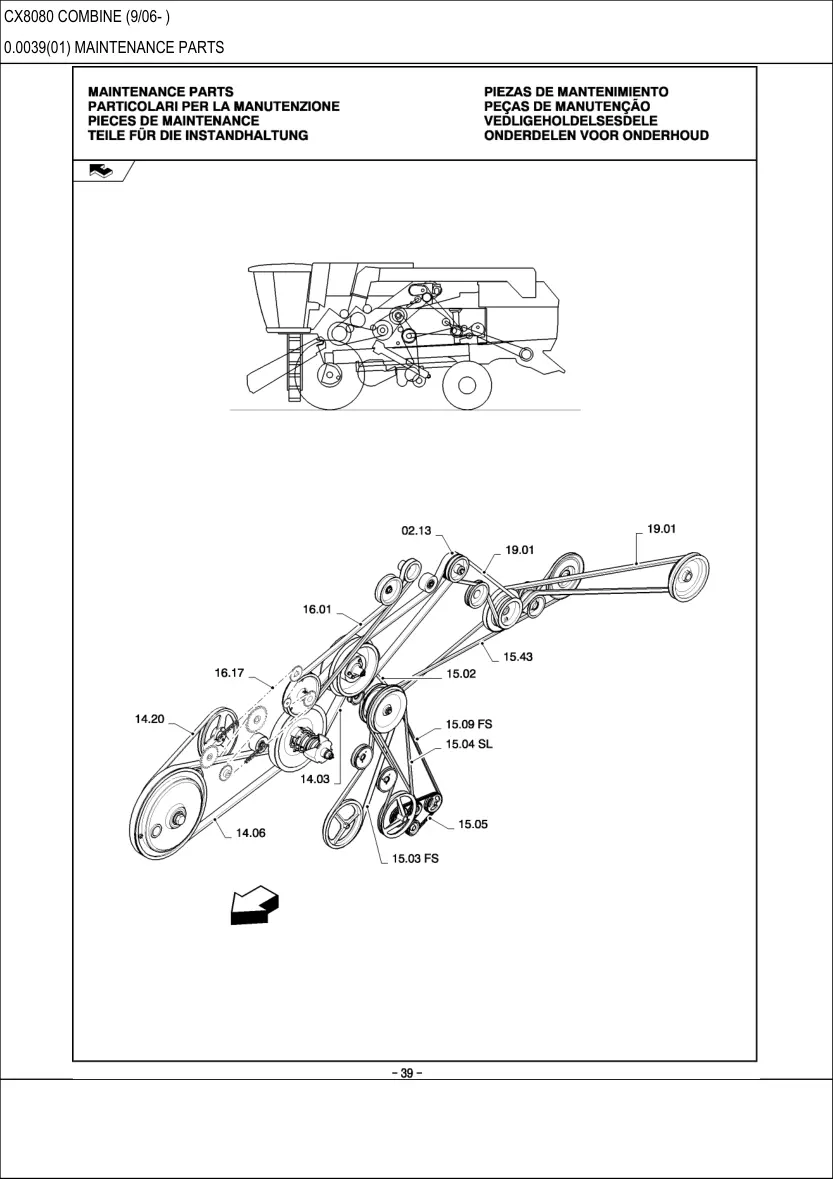 New Holland Cx 8080 Combine Service & Repair Manual preview page 5