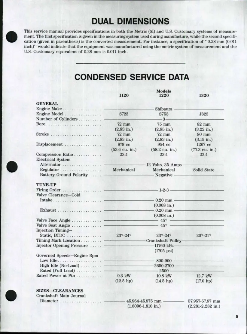 New Holland Ford 1220 Tractor Service & Repair Manual preview page 4