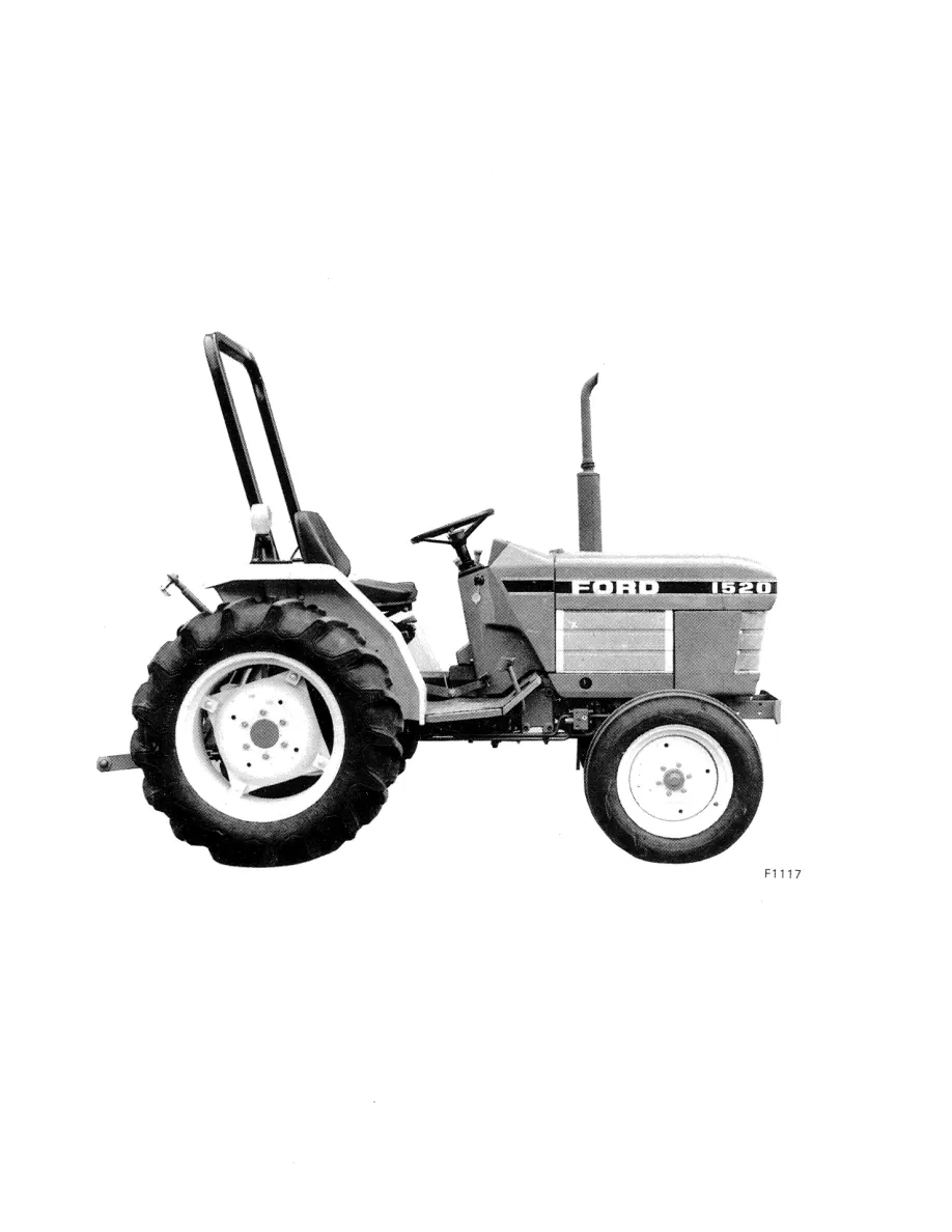 New Holland Ford 1520 Tractor Operator's Manual preview page 2