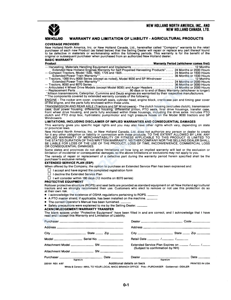 New Holland Ford 1530 3 Cylinder Compact Tractor Parts Manual preview page 3