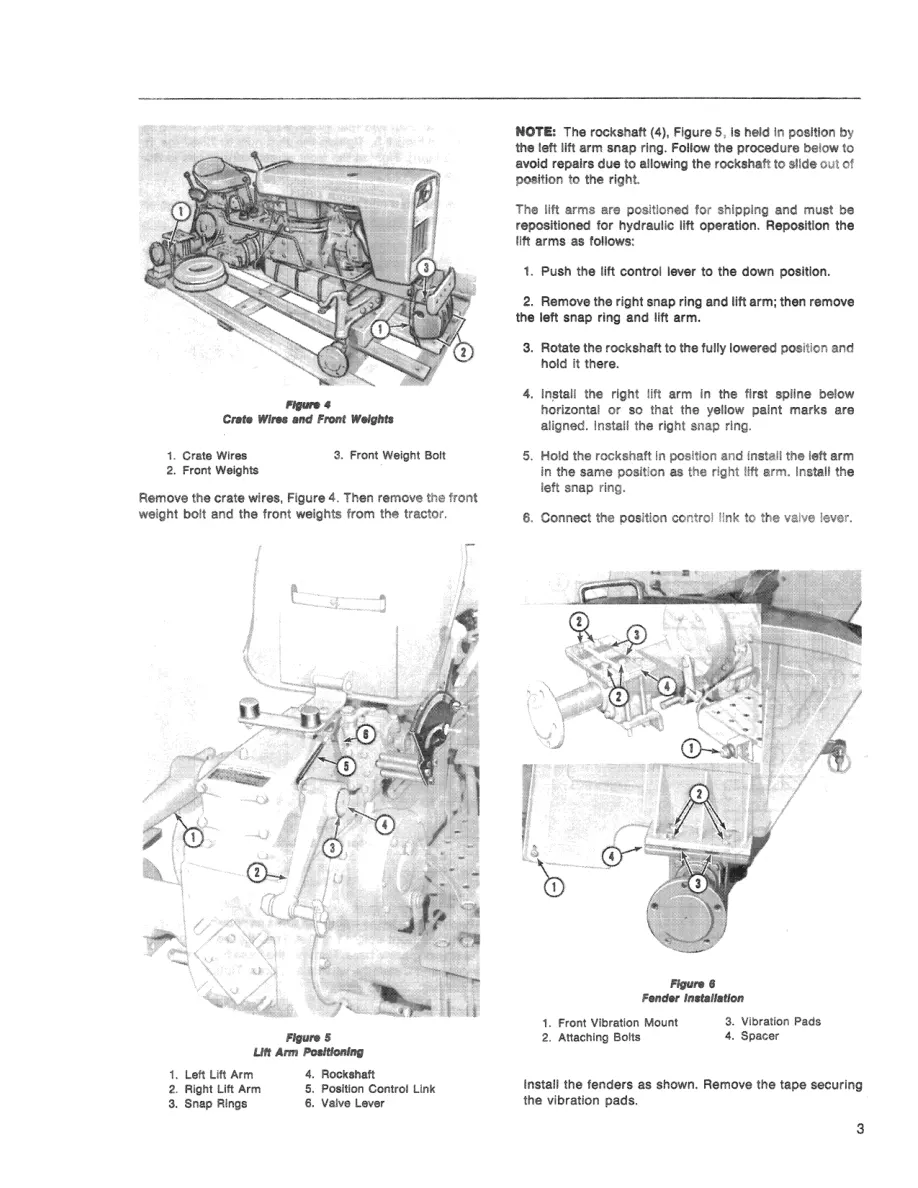New Holland Ford 1600 Tractor Operator's Manual preview page 5
