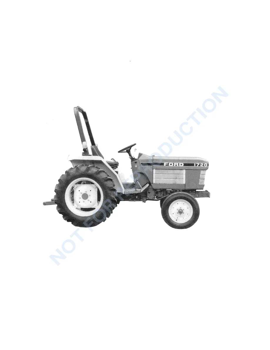 New Holland Ford 1720 Tractor Operator's Manual preview page 2
