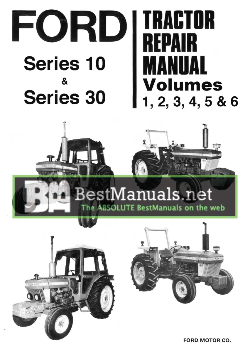 New Holland Ford 2810 & 2910 3910 Tractor Service & Repair Manual preview page 1