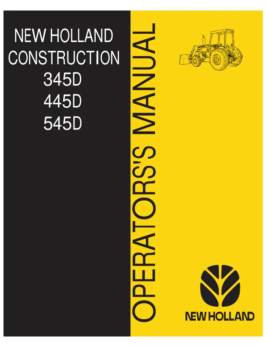 New Holland Ford 345D 445D 545D Tractor Operator's Manual preview page 2