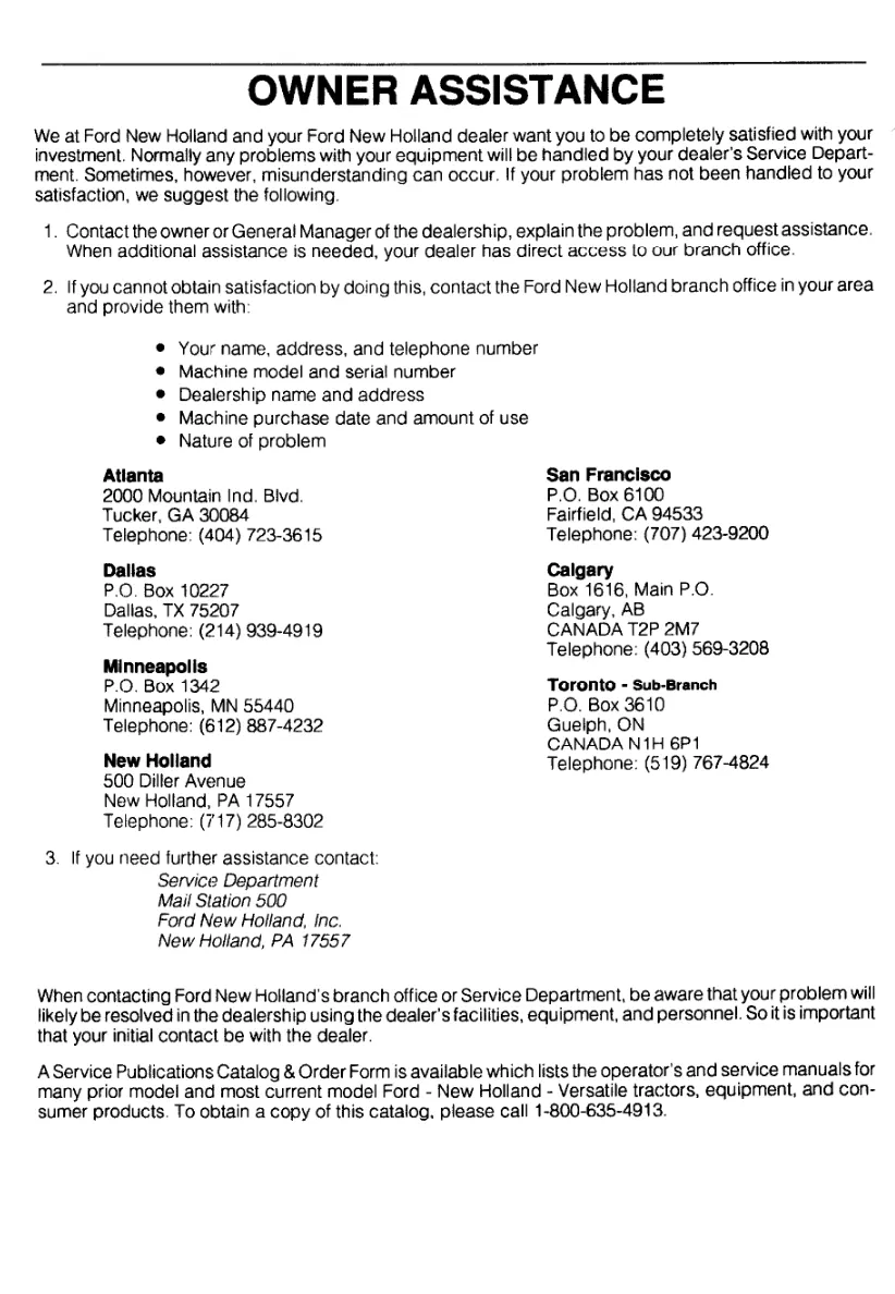 New Holland Ford 345D 445D 545D Tractor Operator's Manual preview page 4