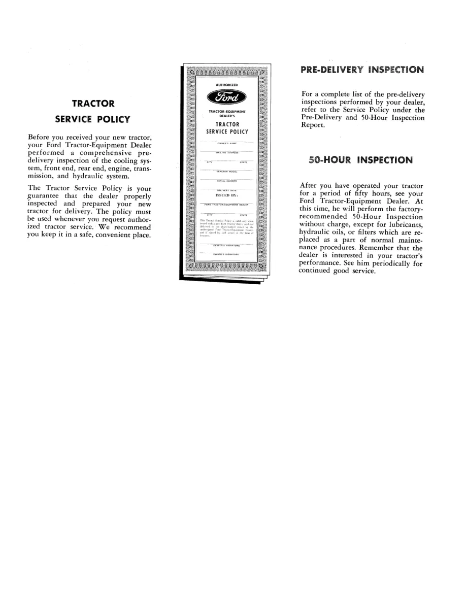New Holland Ford 6000 COMMandER Tractor Operator's Manual preview page 2