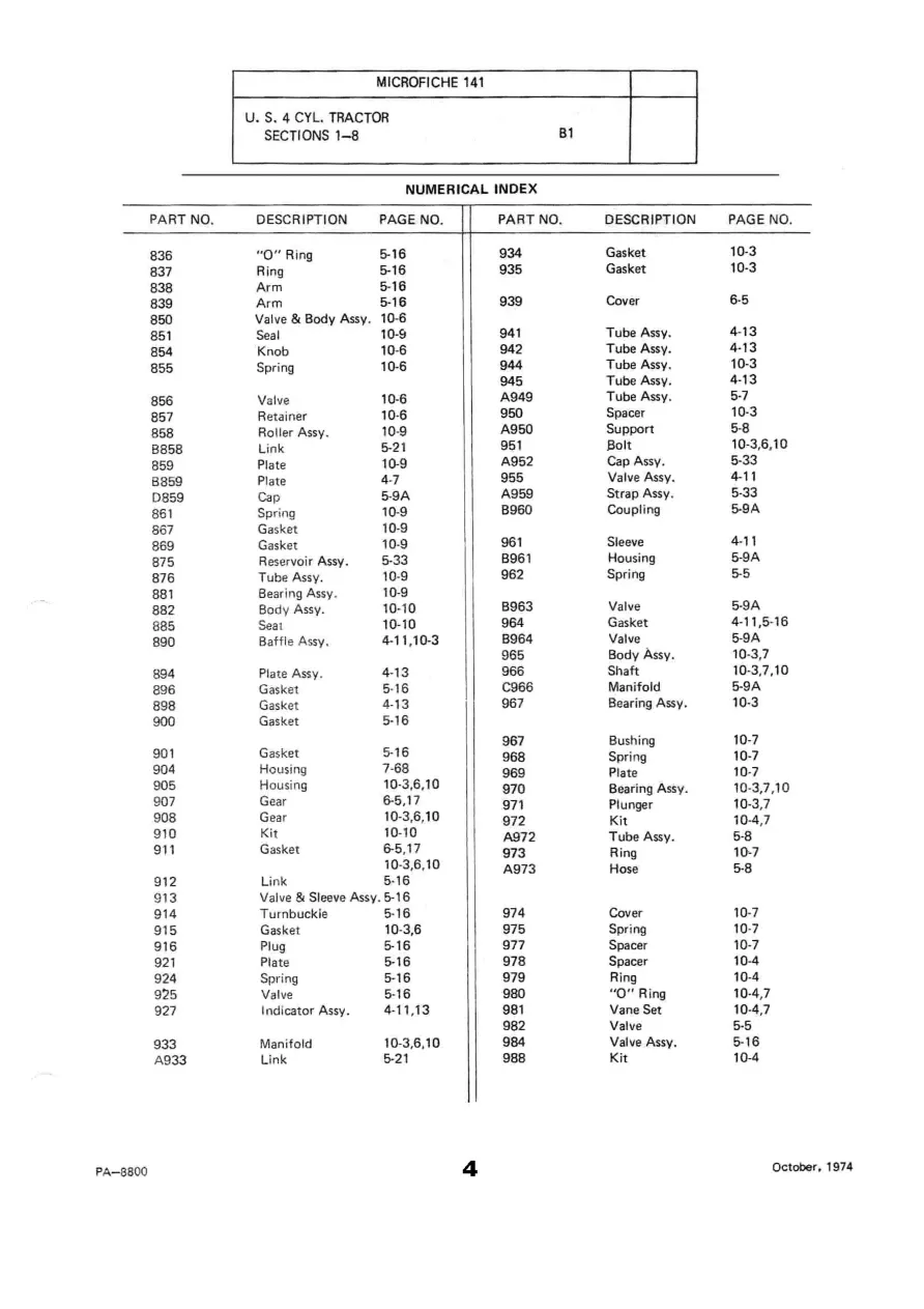 New Holland Ford 621 631 641 651 661 Tractor Service & Repair Manual preview page 6