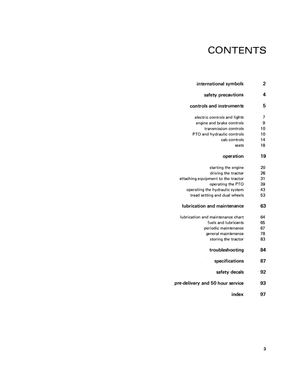 New Holland Ford 6700 7700 Tractor Operator's Manual preview page 5