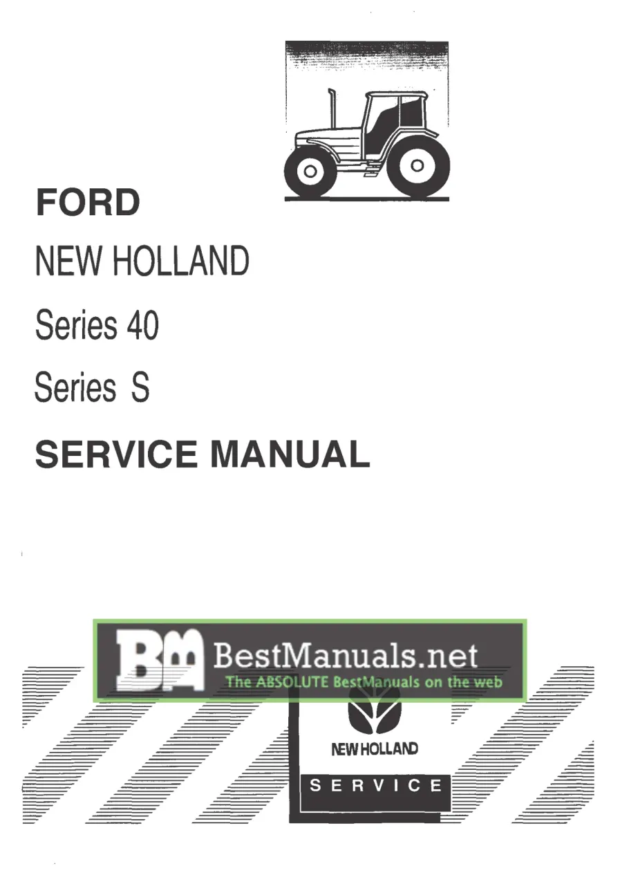 New Holland Ford 8240 tractor Service & Repair Manual preview page 1