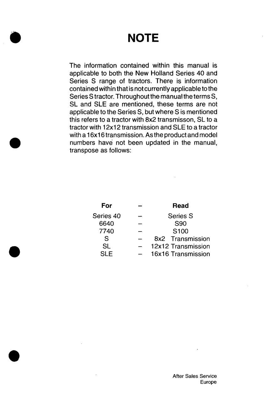 New Holland Ford 8240 tractor Service & Repair Manual preview page 3