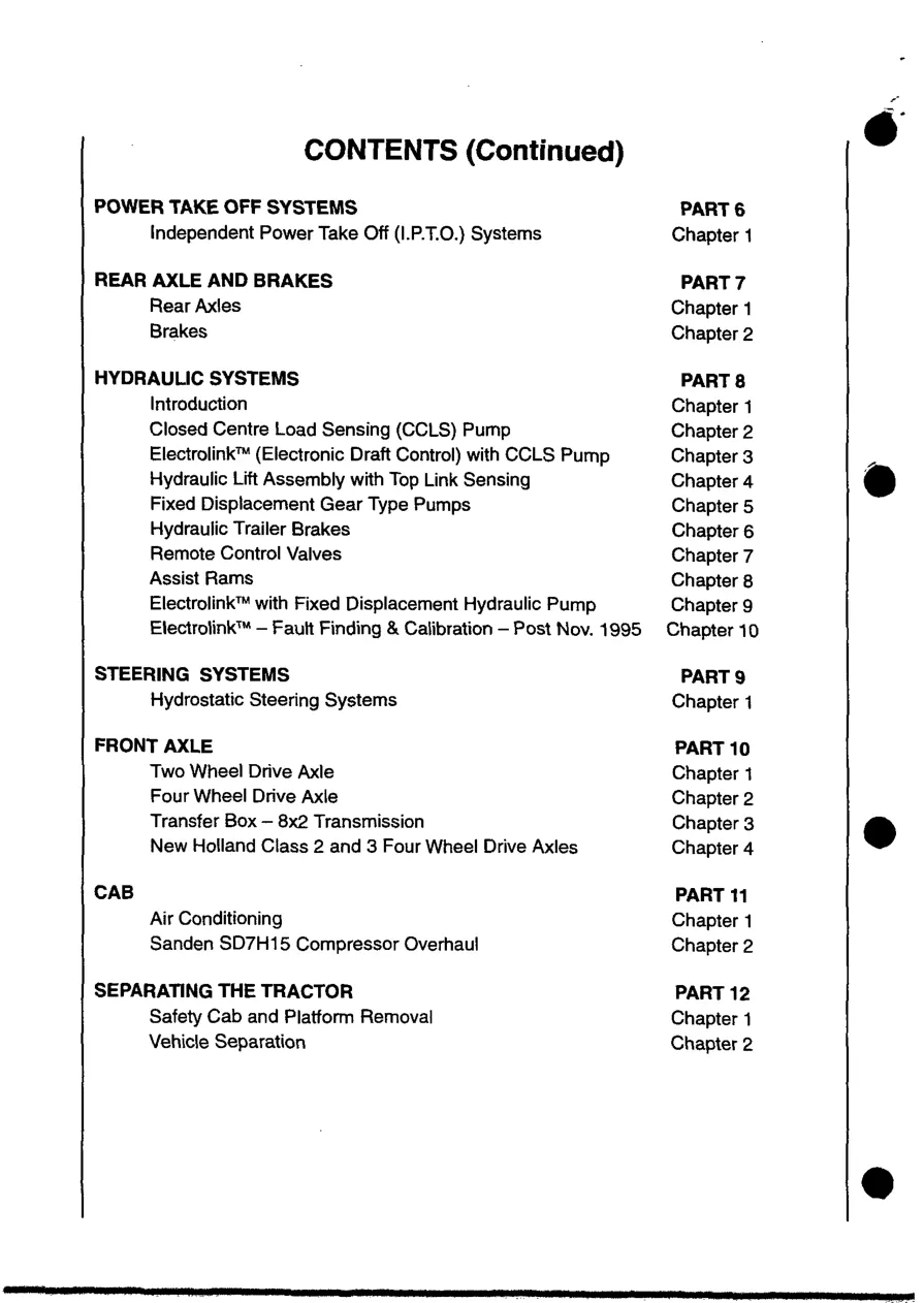 New Holland Ford 8240 tractor Service & Repair Manual preview page 5