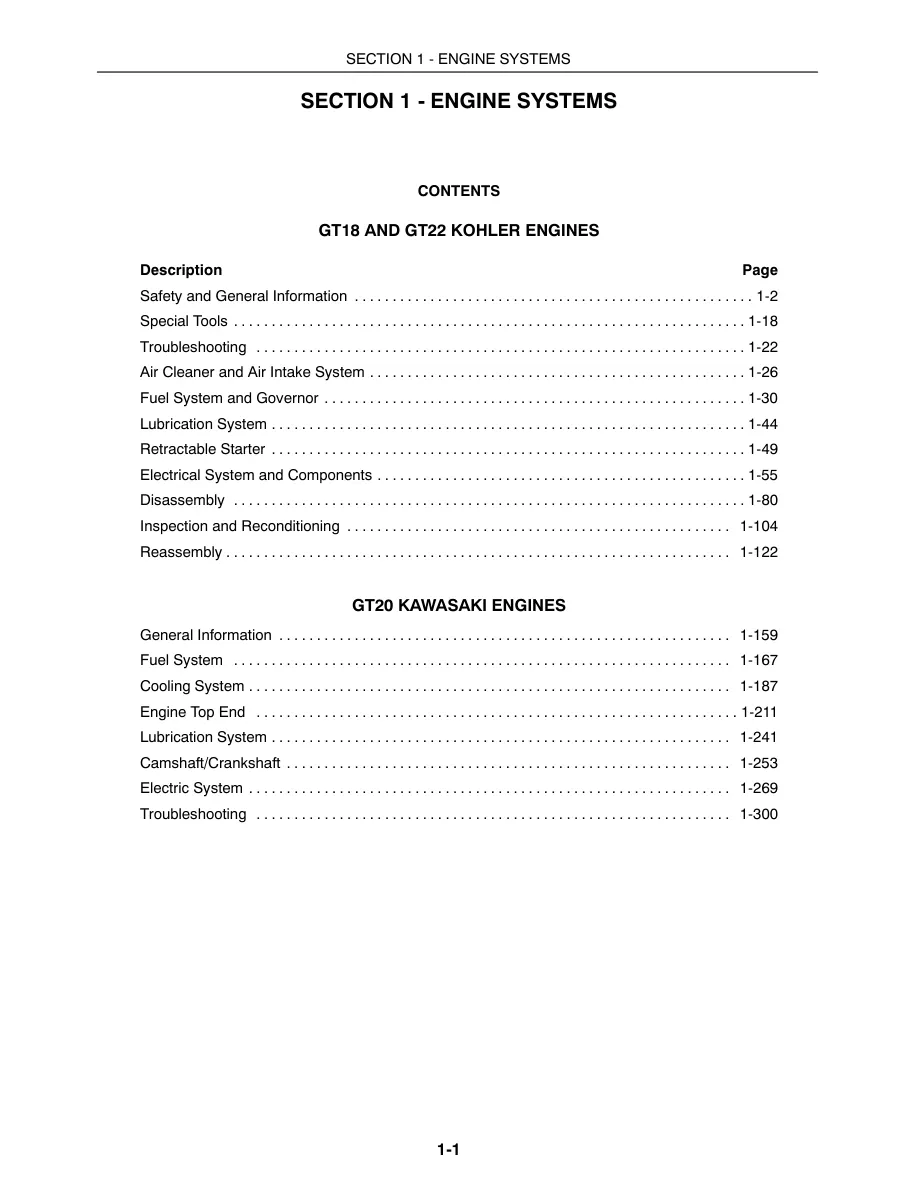 New Holland GT20A GT22A Tractor Service & Repair Manual preview page 5