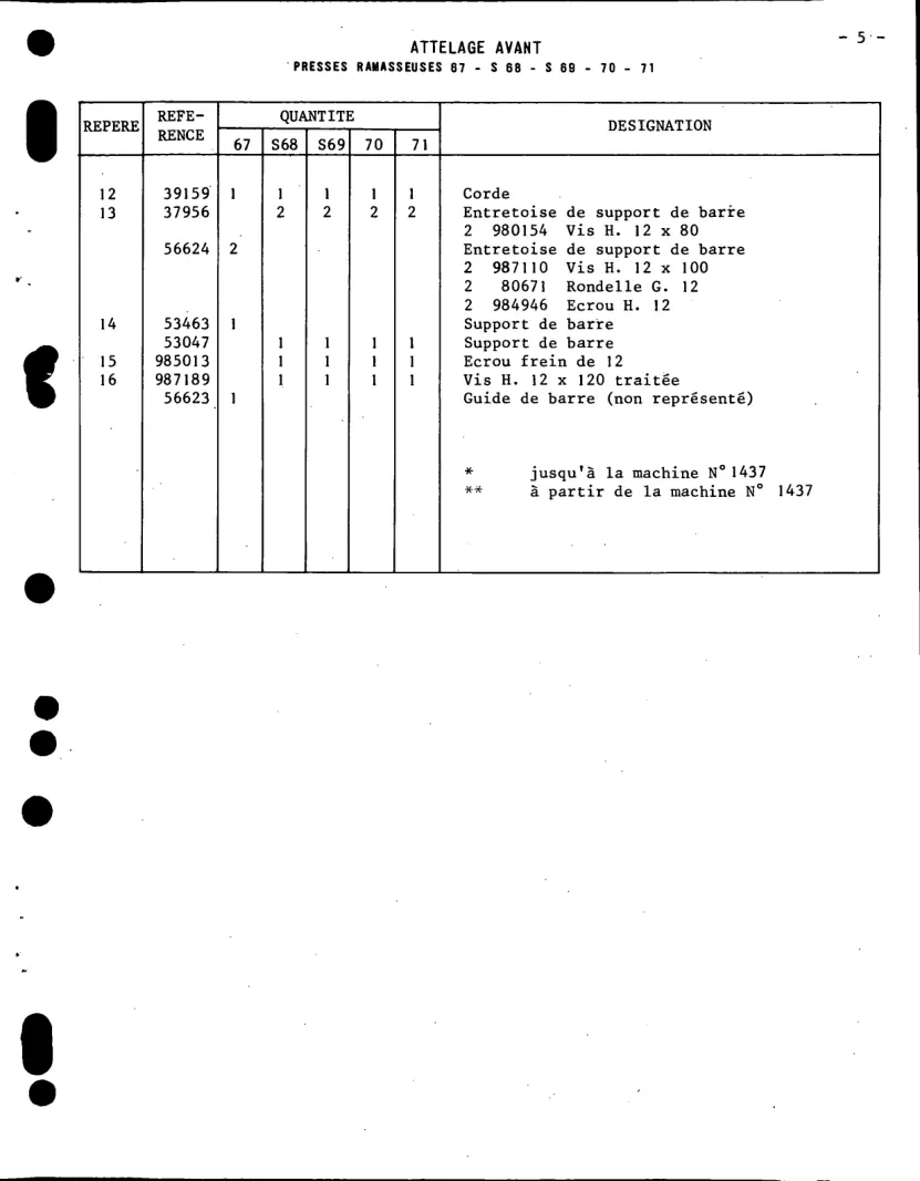 New Holland Spare Baler Parts Manual preview page 6